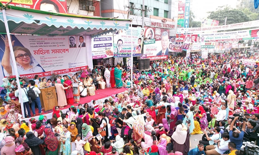 নয়াপল্টনে মহিলা দলের সমাবেশ চলছে, বক্তব্য দেবেন মির্জা ফখরুল