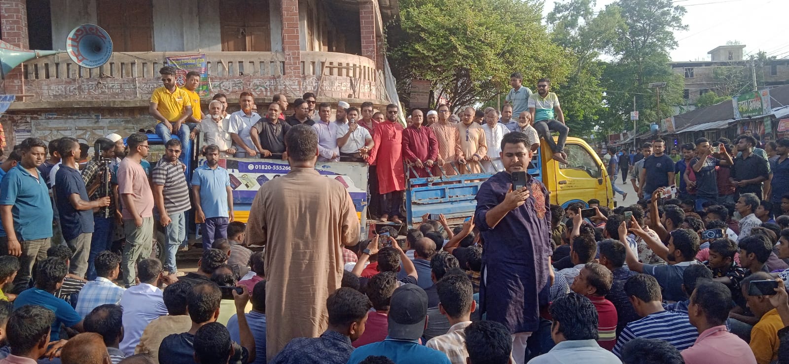 পরশুরামে বিএনপির অবস্থান কর্মসূচি এবং প্রতিবাদ সভা