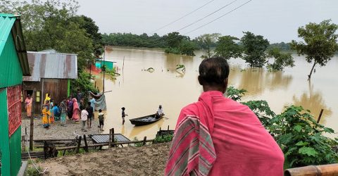 ভারত থেকে আসা পানিতে বাঁধ ভাঙার শঙ্কা, বিপৎসীমায় গোমতীর পানি