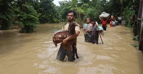 বুড়িচংয়ে খোলা আকাশের নিচে বন্যাদুর্গত দেড় লক্ষাধিক মানুষ