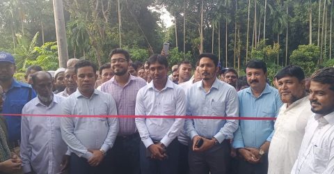 কুমিল্লার চান্দিনায় এওয়াজবন্দ খালের উপর বেইলী ব্রীজ নির্মাণের উদ্বোধন