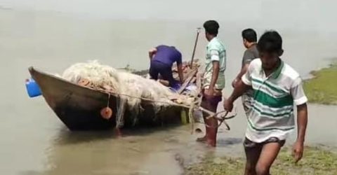 পটুয়াখালীতে ২২ দিনের নিষেধাজ্ঞা শেষে ইলিশ শিকারে দুমকি উপজেলার জেলেরা।